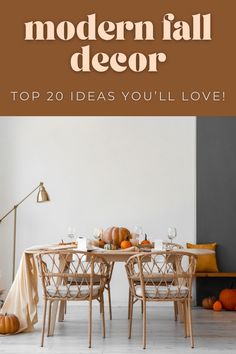 the modern fall decor top 20 ideas you'll love cover is featured in this article