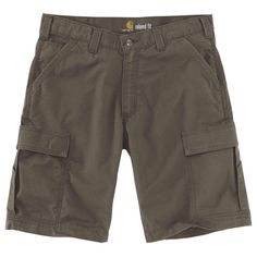 These men's lightweight Carhartt shorts give you easy movement on the job with durable stretch ripstop. They also wick sweat and fight odor as you work. The relaxed cut has a comfortable fit through the seat and thigh, and multiple cargo and utility pockets let you stash your tools. 7 oz., 92% nylon/8% spandex stretch ripstop. Built to move with Rugged Flex stretch technology. Built with force technology to wick sweat, dry fast, and fight odors. FastDry technology keeps you cool for all day comf Angel T Shirt, Carhartt Workwear, Great Wave Off Kanagawa, Cargo Short, Work Shorts, Cargo Shorts Men, Shorts Cargo, Dark Khaki, Working Hard