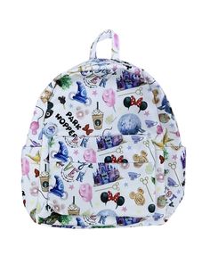 Make every school day magical with our Best Day Ever Kids' School Backpack. Inspired by theme park adventures, this backpack is designed to capture the excitement and joy of a perfect day out. Spacious and durable, it easily holds all your child's essentials. With its vibrant, fun design, it’s the ideal companion for school days or weekend getaways. Features of Our Best Day Ever Kids' Backpack Perfect size for adults or kids. Inside zipper pocket. Front pocket. Side pockets. Inside open pockets. Adjustable straps. Measures approximately 14" X 11.5" X 5". INCLUDES: Backpack AVAILABILITY: Ready to Ship We Ship from Ohio Themed Multicolor Backpack For Theme Park, School Backpack With Character Print, Multicolor School Bag With Mickey Mouse, Disney-themed Character Print Backpack, Multicolor Character Print Backpack, Park Day, Kids School Backpack, Kids Backpack, School Backpack