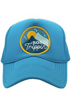 Hit the road in style with our sought-after Road Trippin' Foam Trucker Hat! Featuring a charming patch with mountains and a crescent moon, this hat captures the adventurous spirit of the open road. Crafted for the wanderers and explorers, this hat promises to elevate your road trip adventures in trendy comfort and style! 65% cotton, 35% polyester machine wash delicate or hand wash one size fits most adjustable back mesh netting snapback closure Foam Hats, Fabric Hats, Gender Reveal Outfits, Black Water Bottles, Outfit Wedding Guest, Road Trip Adventure, Mesh Netting, Road Trippin, Hit The Road