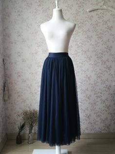 Handmade Navy Blue MAXI SKIRT, Plus size Adult Tulle Skirts, Maxi Tulle Skirt, Navy Long Skirts for wedding<br /><br />* This maxi dress is made from 3 layers top quality Tulle and one piece of imitating soft chiffon lining as inner layer, which let the skirt looks so bouffant. The third layer is special pleated to add the bouffant effects.<br /><br />* The standard maxi length is 40in, and we can make the skirt length as of request. <br /><br />* High waist / full circle. Actually this dress is Wedding Skirt Outfit, Plus Size Tutu Skirt, Tulle Skirt Plus Size, Adult Tulle Skirt, Navy Blue Bridesmaid, Blue Tulle Skirt, Bridesmaid Tulle, Tulle Skirts Outfit, Tulle Wedding Skirt