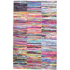 a multicolored rug with different colors on it