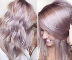 Platinový Blond, Lashes Mascara, Lilac Hair, Lavender Hair, Hair Color Pink, Pink Metallic, Penteado Cabelo Curto, Long Blonde, Rose Hair