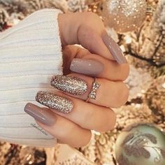 Unghie Sfumate, Glittery Nails, Modern Nails, Her Nails, Rose Gold Nails, Shiny Nails, Ballerina Nails, Prom Nails, Coffin Nails Designs