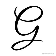 the letter g in black and white