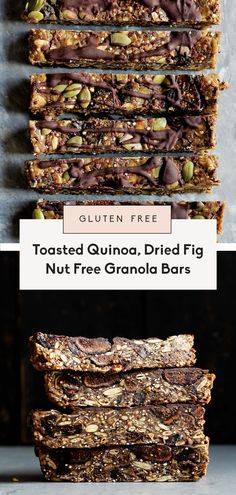 granola bars stacked on top of each other