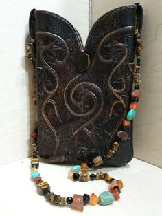 Western Boot Shoulder Bag Purse - Handmade - Tiger Eye/Turquoise/Agate Strap. Excellent condition.   Beautifully made. Handmade Turquoise Bags Perfect For Gifts, Handmade Turquoise Shoulder Bag For Travel, Handmade Turquoise Shoulder Bag For Daily Use, Handmade Turquoise Bag For Gift, Handmade Turquoise Bags For Gifts, Handmade Turquoise Shoulder Bag For Everyday, Handmade Turquoise Rectangular Shoulder Bag, Handmade Turquoise Shoulder Bag, Bohemian Turquoise Rectangular Shoulder Bag