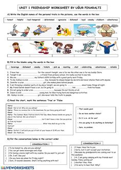 the worksheet for an english language lesson on how to use words and pictures