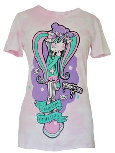 Violetta Skye PASTEL GOTH Tie-Dye Tee ( FREE GIFT) – NewBreedGirl - OFFICIAL WEBSHOP Gothic Easter, Skeleton Tights, Goth T Shirt, Black Cupcake, Pastel Goth Shirt, Artist Tees, Goth Shirt, Punk T Shirt