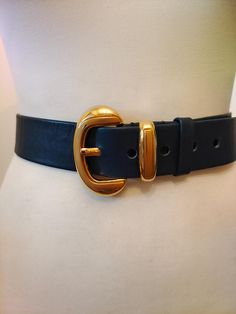 Regular Vintage 80's Leather Navy Blue Belt by Marko  Belt length (when it is fastened) at longest position : 78 cm/ 30.7" Length at shortest position: 68 cm / 26.8" Width: 3,5 cm/ 1.4" Perfect vintage condition 80s Belts Vintage, Wardrobe Reset, 80s Belt, Belts Vintage, Costume Inspo, Blue Belt, Belt Length, Suspender Belt, Suspenders