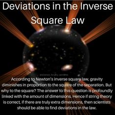 an image of a black hole with the words,'devitations in the universe square