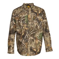 Simple, comfortable, quiet. Made from comfortable lightweight cotton, the Wasatch-CB Shirt offers excellent camouflage concealment in hot to temperate weather. When it's time to get messy, roll your sleeves up and get down to business. CB = Core and Basic. Not every hunting excursion requires gear rated for torrential rain, raging blizzards, or mercury plummeting below freezing temperatures. Core and Basic gear are perfect for temperate weather when you're focused more on being silent.More Being Silent, Mossy Oak, Range Of Motion, Browning, Button Down Collar, In Hot, Long Sleeve Shirt, Camouflage, Sleeve Shirt