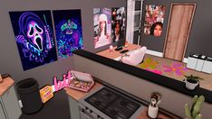 Girly House ♡ | Patreon Sims 4 Y2k House, Sims Y2k, Patreon Sims 4 Cc, Y2k House, Patreon Sims 4, Sims 4 Y2k, Girly House, House Sims 4