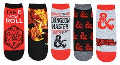 three pairs of socks with dragon designs on them and the words, this is how i roll