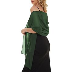 New! - Size: 78.7" X 27.5" Inches. - 100% Polyester. Thank You! Formal Shawl, Evening Dress Wedding, Tulle Dress Long, Evening Scarf, Dress Wedding Party, Material Dress, Dress With Shawl, Bridal Wrap, Black Satin Dress