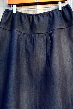 "For the skirt with Apron pockets: https://www.etsy.com/listing/157601105/dark-denim-jean-skirt-round-side-pockets?ref=shop_home_active_12 SKIRT DETAILS This semi-flaird, a line, pull on skirt is very unique and fun! You can wear it on your hips or waist with the flexibility of the elastic waistband. I custom make each one to your exact size out of any fabric you heart desires. It features a drop waistband that is cut on the bias so there's little to no bunching from the elastic so it fits flat Cotton Denim Flared Skirt With Pockets, Flared Cotton Denim Skirt With Pockets, Denim Skirt With Elastic Waistband, Relaxed Fit, Relaxed Denim Skirt With Elastic Waistband, Relaxed Fit Denim Skirt With Elastic Waistband, Flared Denim Skirt With Pockets, Dark Wash Relaxed Cotton Skirt, Dark Wash Cotton Skirt, Relaxed Denim Blue Lined Skirt