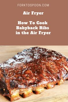 an air fryer recipe for baby back ribs