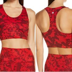 Zella Studio Lite Longline Racer Back Sports Bra Red Black Abstract Floral Camo Print Yoga Nwt New With Tag Various Sizes Sports Bra Studio Lite Longline Racerback Breathable 4-Way Stretch Anti Chaff Moisture Wicking Support Bra Please See Photos For Approx Measurements And Details. Smoke And Pet Free Home. Bundle 3 Or More Items And Save. Casual Yoga Gym Workouts Athleisure Studio Sporty 5/23 Sports Bra Pattern, Floral Camo, Red Sports Bra, High Neck Sports Bra, Plus Size Sports Bras, Medium Support Sports Bra, Gray Sports Bra, Printed Sports Bra, Support Bra