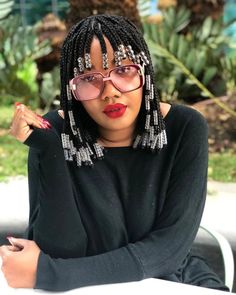 Braids With Bangs, Bob Braids Hairstyles, Tan Skin Blonde Hair, Bangs Bob, Bob Braids, Braided Bangs, African Hair Braiding Styles