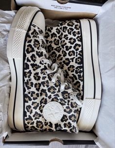 Shoes With Long Dress, Cheetah Converse, Shoes Storage Ideas, Converse Shoes Aesthetic, Vsco Shoes, Best Shoes For Women, Fun Sneakers, Throwing Money, Western Shoes