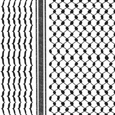 two different lines that have been drawn in black and white, each with an interesting design