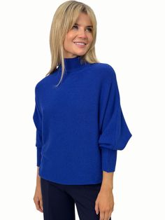 Kate & Pippa Verona Knit Jumper In Royal Blue-Nicola Ross Kate And Pippa, Polo Neck, Trending Dresses, Knit Jumper, Dresses With Leggings, Verona, Perfect Dress, Occasion Wear, Dresses For Sale