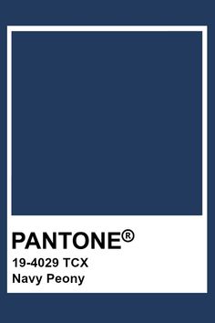 the pantone blue color is shown in this image