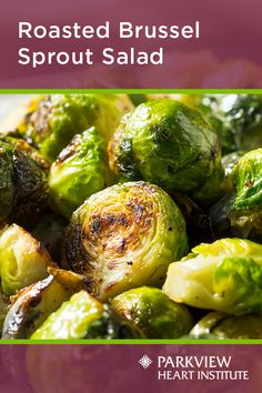 roasted brussel sprout salad on a plate