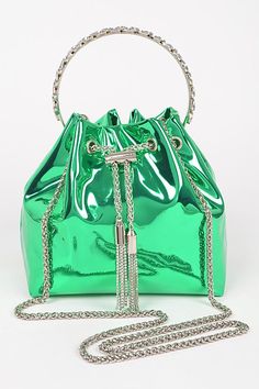 Royal Blue Lace Bucket Bags Women's, Green Bucket Bag For Evening, Party Bucket Bag With Silver-tone Hardware, Green Formal Bucket Bag, Party Bucket Shoulder Bag With Silver-tone Hardware, Green Bucket Shoulder Bag For Evening, Party Shoulder Bag With Silver-tone Hardware, Bucket Shape, Green Rectangular Evening Bucket Bag, Green Rectangular Bucket Bag For Evening