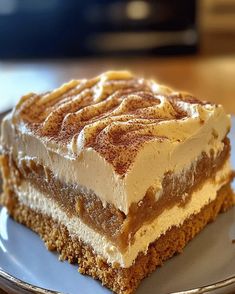 a piece of cake sitting on top of a white plate