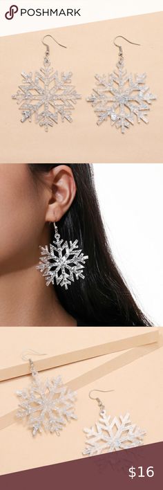 Spotted while shopping on Poshmark: Snowflake Winter Bling Sparkle Drop Earring! #poshmark #fashion #shopping #style #Fashion Jewelry #Jewelry Snow Jewelry, Crystal Winter, Colorful Costume Jewelry, Yellow Tassel Earrings, Bold Boho, Christmas Sparkle, Silver Chandelier Earrings, Acrylic Earring, Boho Crystal