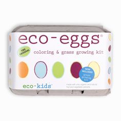 eco - eggs coloring and grass growing kit