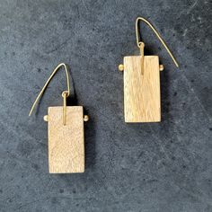 Listing Is For One Pair Of Wooden Earrings. Elegant Neutral Drop Earrings, Elegant Natural Color Drop Earrings, Natural Color Earrings For Gift, Big Hoops Earrings, Spike Ear Cuff, Large Dangle Earrings, Aluminum Earrings, Jewelry Wood, Mango Fruit