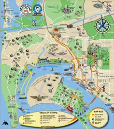 a map of the city and its attractions