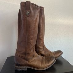 I Believe They Are The “Melissa Button Lug Tall” Style In Cognac. Frye Shoes, Riding Boots, Women Shoes, Boots, Women Shopping, Color