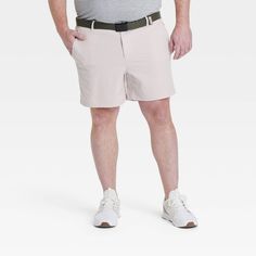 Why we're ALL IN: Golf shorts made from moisture-wicking fabric with four-way stretch and quick-drying properties designed to keep you feeling fresh and comfortable. A waistband with belt loops offers a customizable fit, while two side pockets add functional flair. The solid-color design is completed with a UPF 50+ rated fabric for sun protection. All in Motion™: Inspiring the potential in every body. Sporty Moisture-wicking Athletic Shorts For Golf, Athleisure Golf Shorts With Moisture-wicking, Athleisure Moisture-wicking Golf Shorts, Moisture-wicking Athleisure Shorts For Golf, Sporty Shorts With Belt Loops, Property Design, Fitness Trends, Shipt Shopper, All In Motion