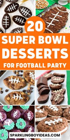 Get ready for the big game with these delicious Super Bowl desserts! From sweet treats to savory snacks, we have something for everyone. Our collection of Super Bowl dessert recipes includes easy and healthy options, as well as party favorites. Impress your guests with these creative Super Bowl dessert ideas, or simply enjoy a tasty treat while cheering on your favorite team. Don't miss out on these mouthwatering Super Bowl desserts – perfect for any Super Bowl party Super Bowl Cupcakes Ideas, Superbowl Sunday Desserts, Sweet Superbowl Treats, Super Bowl Sweets Desserts, Best Superbowl Desserts