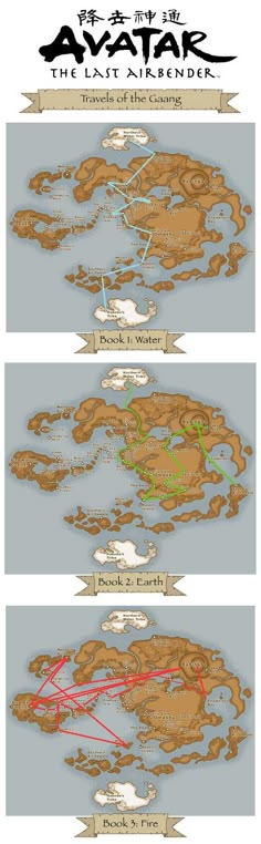 two maps showing different locations in the world, one with water and one with land