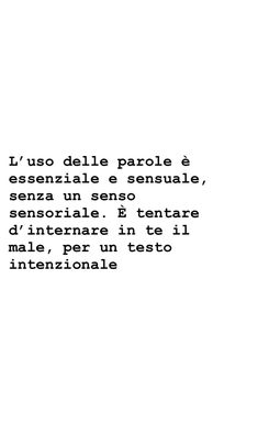 the words are written in black and white on a sheet of paper that says, i'm us delle parole e essenie