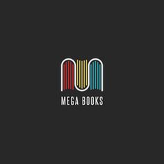 the logo for mega books, which is designed to look like an old school computer