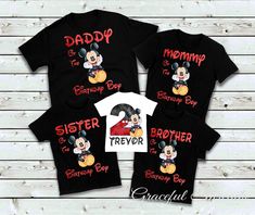 mickey mouse family shirts with the number two on them