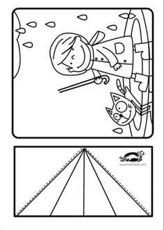 an image of a coloring page for children to learn how to draw the kites