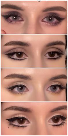 60s Dark Eye Makeup, Eye Shape Makeup Chart, Makeup For Prominent Eyes, Copy And Paste Latina Eyeshadow, Red Lip Neutral Eye Make Up, Big Doey Eyes Makeup, Dousing Eye Makeup, Doll Makeup Hooded Eyes, Double Lidded Eye Makeup