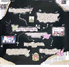 a black board with many different types of words and pictures on it, all written in small letters