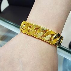 This bracelet is hand made 24k  99.9% goldIt's weight is  187.5 grams of 99.9% Pure Gold  We hand make this necklace  and  we  welded all the join of the bracelet so it is stronger Also by welding the bracelet  not soldered , it stays purity of the bracelet 99.9% gold Rims jewelry corporation was established in the year 1981.Rims jewelry corporation began as one of Americas leading manufacturers of 24k gold products. Currently gold coins and other 24k gold products are manufactured for leading U Dol Party, Baby Rings, Pink Crown, Birthday Ring, Gold Baby, Gold Necklaces, Gold Coins, Pure Gold, Gold Flowers