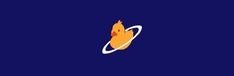 an orange bird with a ring around it's neck on a dark blue background