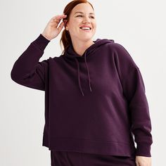 Stay comfortable all day in this women's plus size Tek Gear ultrasoft fleece hoodie.Click on this WOMEN'S GUIDE to find the perfect fit and more! Stay comfortable all day in this women's plus size Tek Gear ultrasoft fleece hoodie.Click on this WOMEN'S GUIDE to find the perfect fit and more! TECHNOLOGIES & FEATURES Vented hem Attached hood with drawstring Ribbed cuffs Long sleevesFIT & SIZING 27-in. from shoulder to hem Regular fitFABRIC & CARE Cotton, polyester Machine wash Imported Size: 1X. Co Petite Size Chart, Womens Size Chart, Petite Size, Fleece Hoodie, Hooded Sweatshirt, Womens Clothing Tops, Fabric Care, Hooded Sweatshirts, Perfect Fit