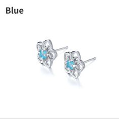 Newbeautiful!! Hibiscus Blue Cz Flower Stud Earring In 925 Sterling Silver. Post Backings With Lock Closures. Perfect For Yourself Or As A Gift. Very Unique And Different. Shiny And Brilliant. Suitable For Most Occasions. Suitable For Most Ages. Nwt Blue Sterling Silver Flower Earrings For Pierced Ears, Blue Flower-shaped Sterling Silver Earrings, Blue Sterling Silver Flower Earrings, Blue Flower Sterling Silver Earrings, Flower Stud, Hibiscus Flower, Flower Earrings Studs, Flower Studs, Hibiscus Flowers