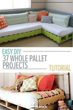 this is an easy diy project to make a sofa out of pallets