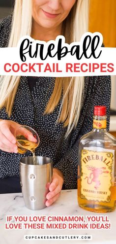 Spice up your cocktail game with Fireball whisky! These easy, quick-to-make cocktails bring the bold cinnamon kick you love and are great for parties, holiday celebrations, and more. Fireball Cocktail Recipes, Fun Mixed Drinks